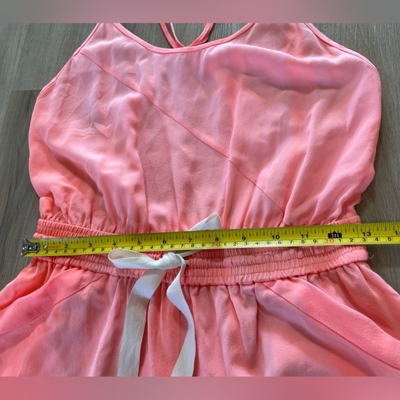 WILFRED 100% Silk Romper in a beautiful Coral Pink color. Size XS - Picture 7 of 8